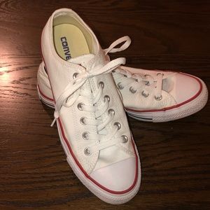 Converse All-Star Chucks.  Optic white.